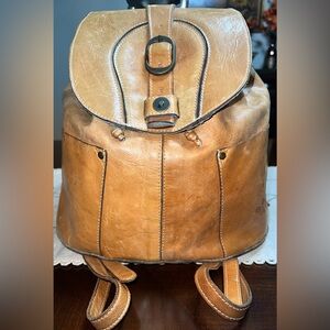 Patricia Nash Brown Leather Backpack